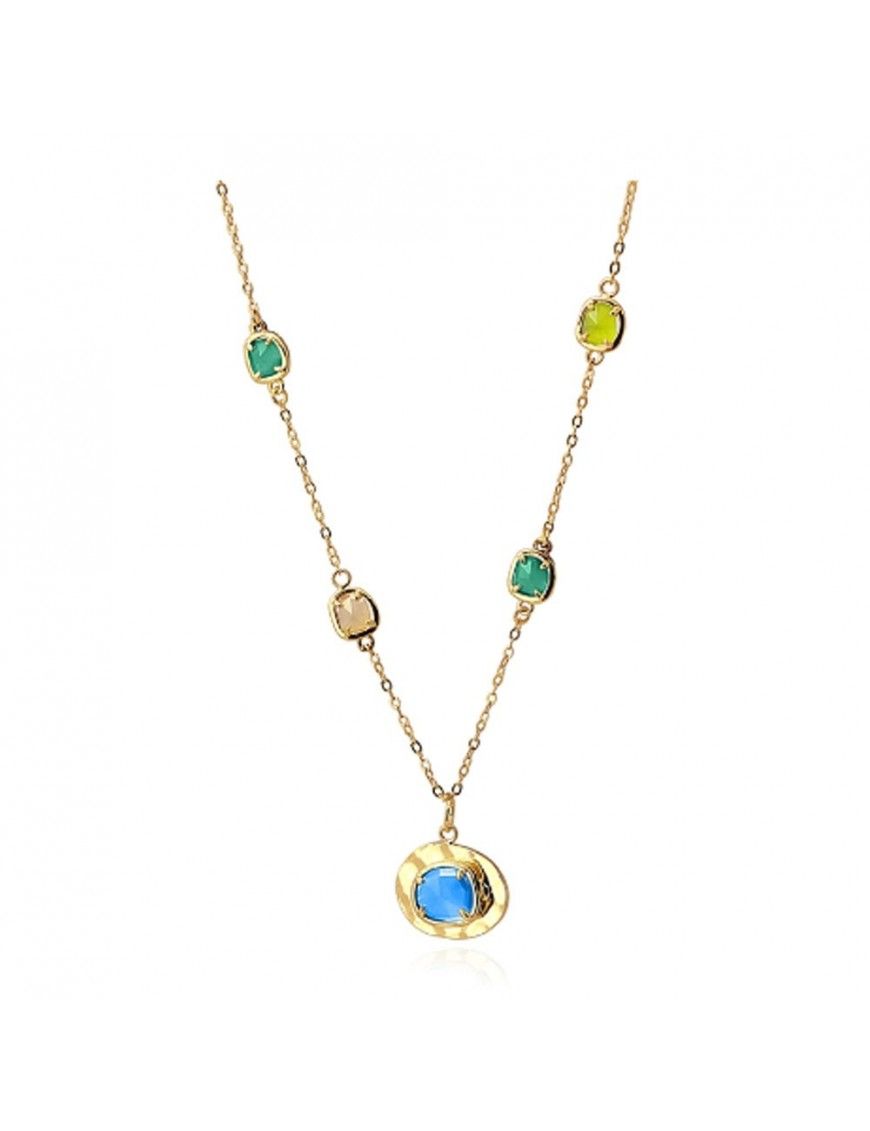 Collar Anartxy piedra ojo de gato COA859