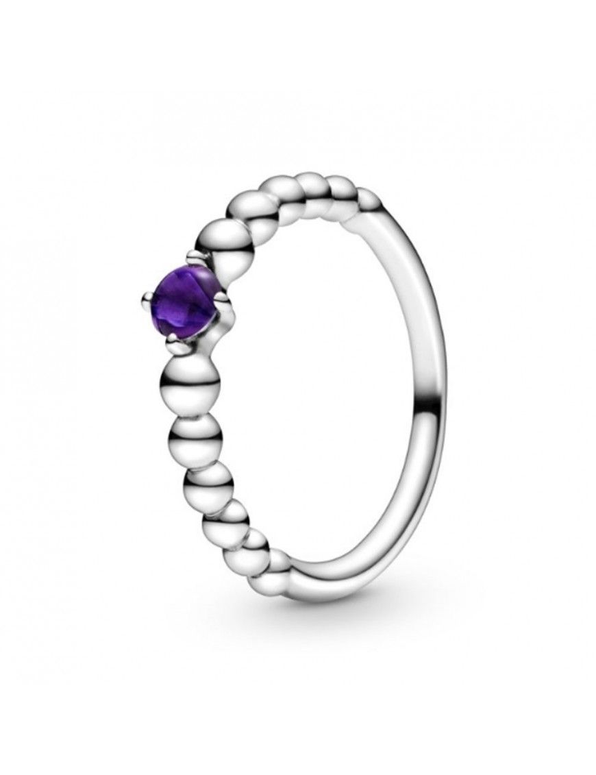 Anillo Pandora Esferas morado 198867C03-54