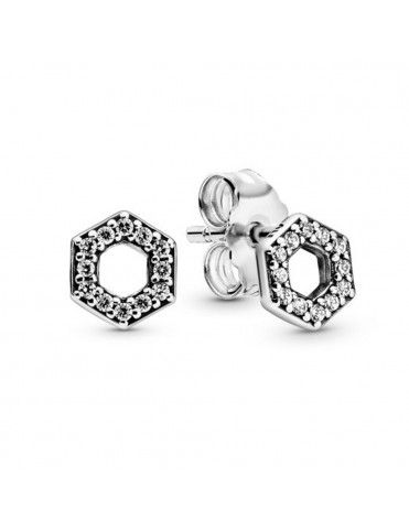 Pendientes Pandora Panal Brillante 298800C01