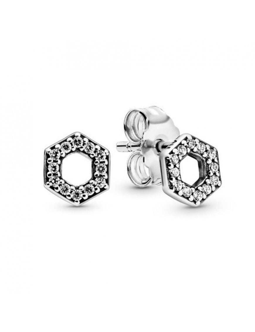 Pendientes Pandora Panal Brillante 298800C01