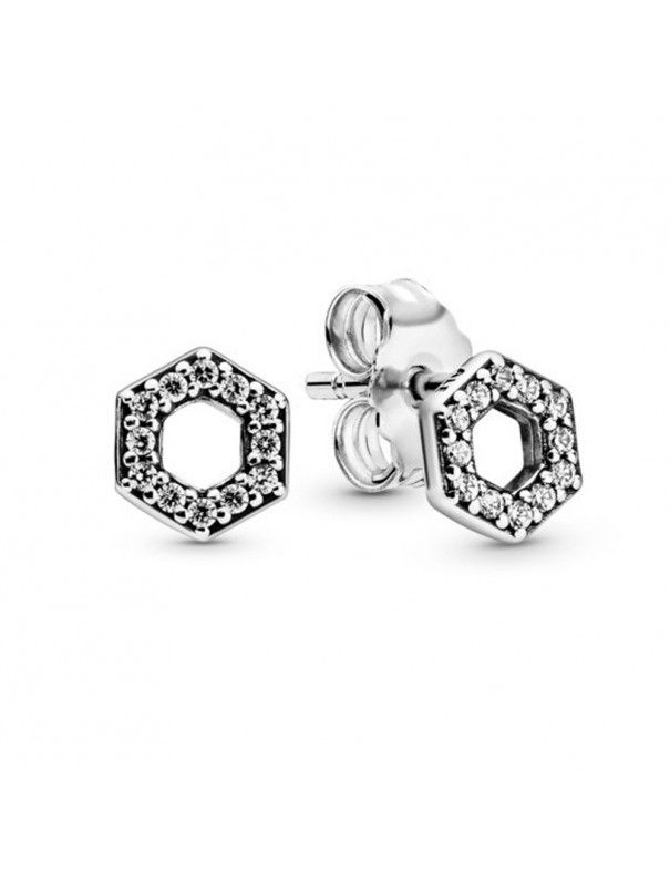 Pendientes Pandora Panal Brillante 298800C01