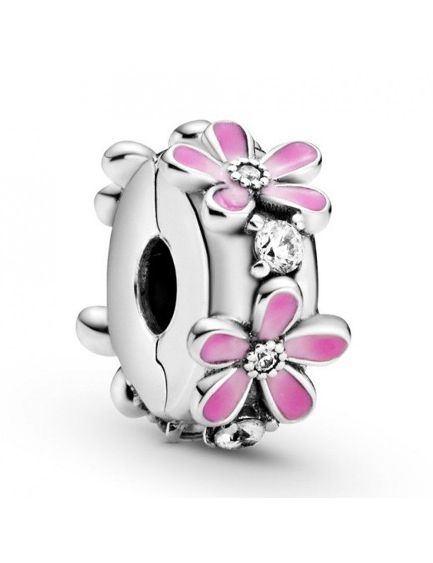 Clip Pandora Margaritas Rosas 798809C01