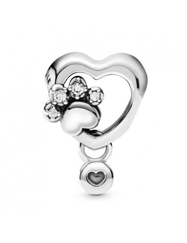 Charm Pandora Corazón y Huella 798873C01