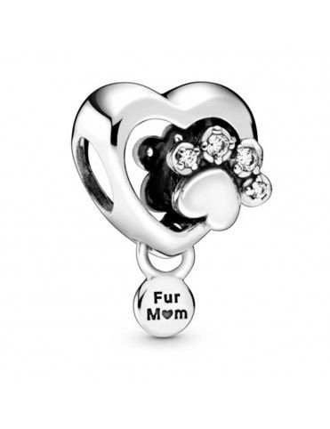 Charm Pandora Corazón y Huella 798873C01