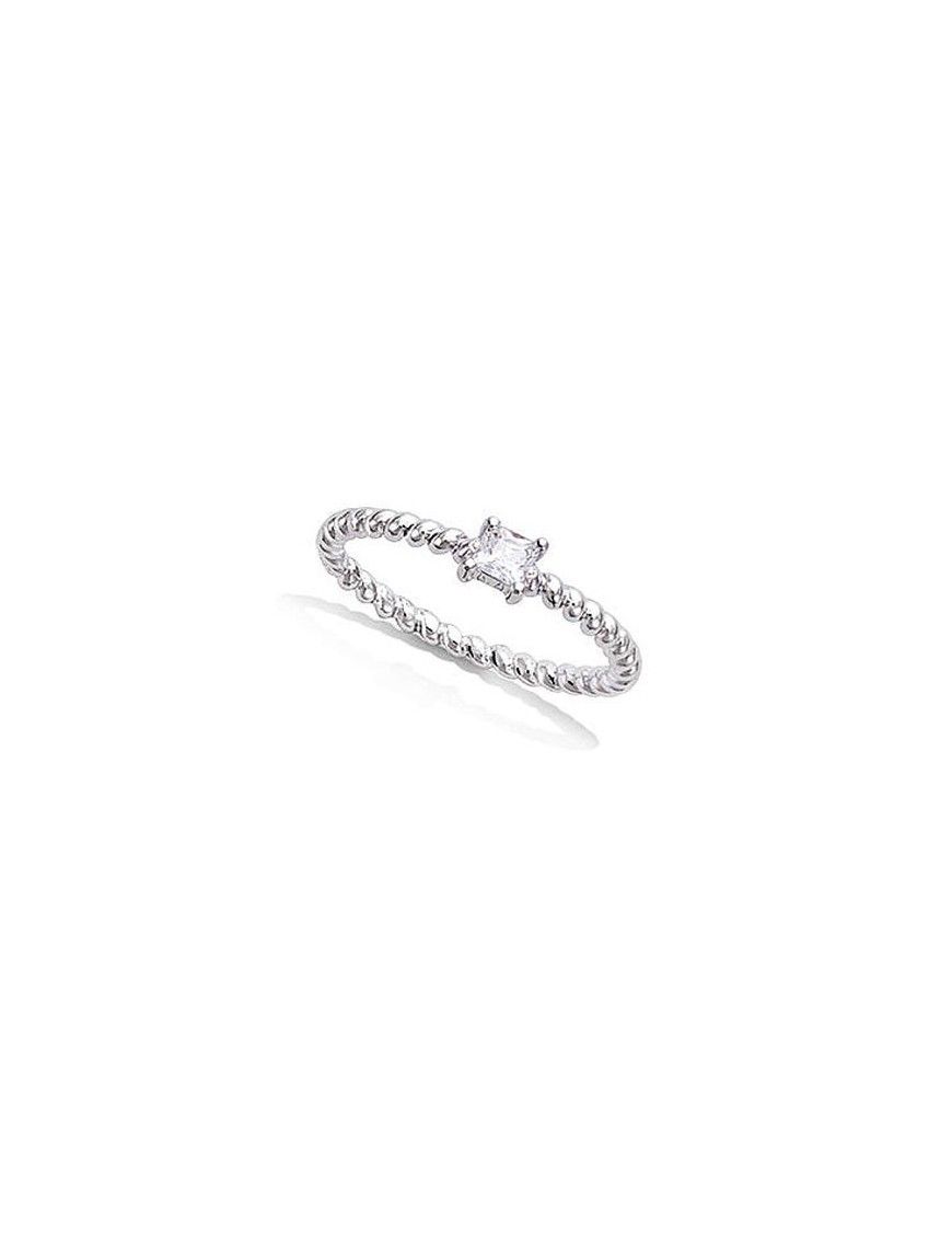 Anillo solitario plata 11EW0130CZ