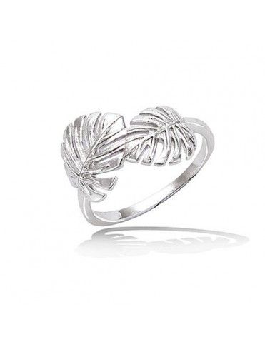 Anillo plata hojas 11EW0390