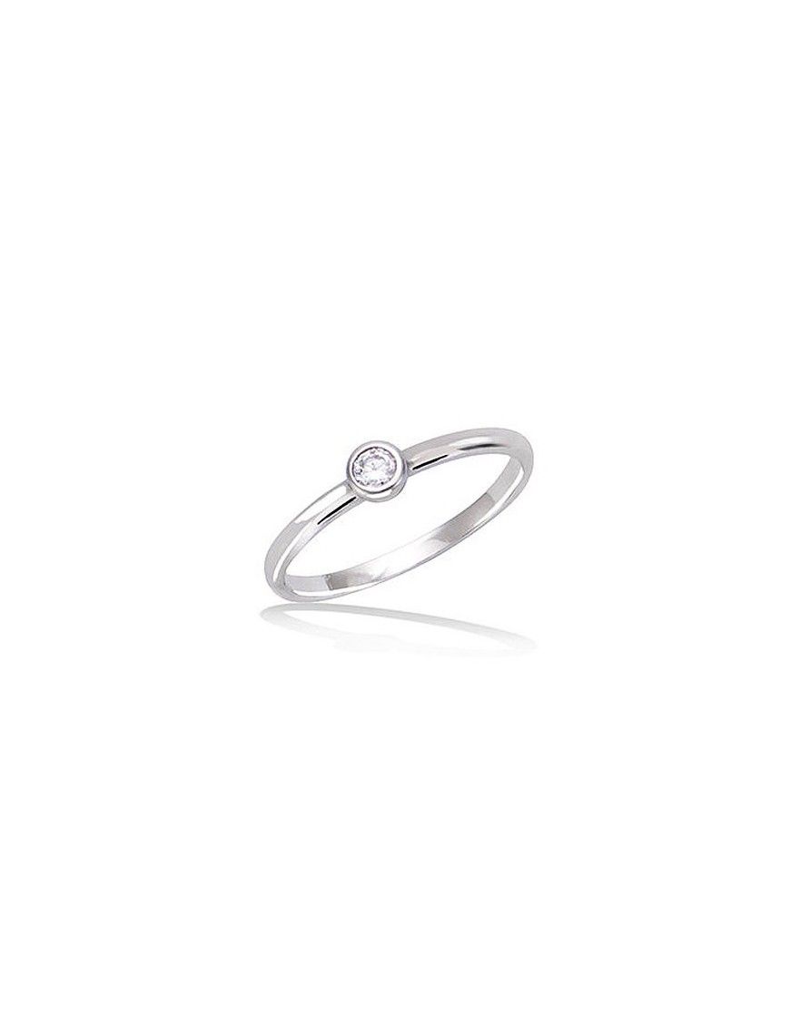 Anillo plata circonita chatón 11EW1060CZ