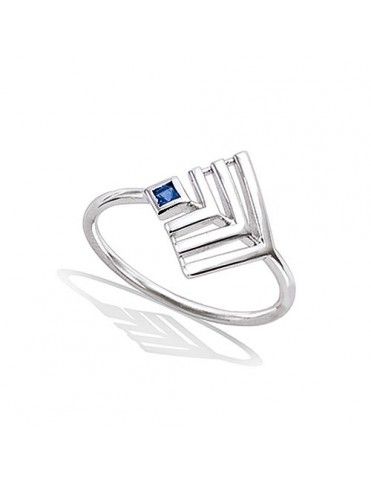 Anillo plata geométrico 11HW1210SS