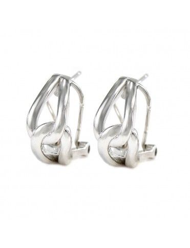 Pendientes plata diseño entrelazado 9104390