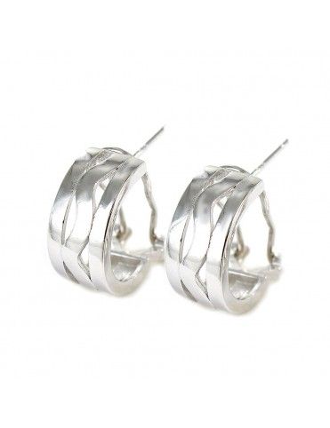 Pendientes plata diseño calado 9104391