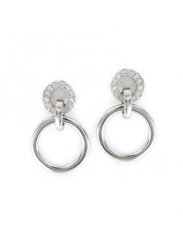 Pendientes de plata doble aro 9106849