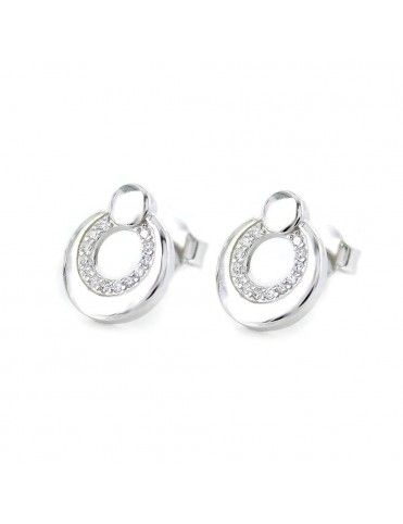 Pendientes de plata y circonitas 9107054