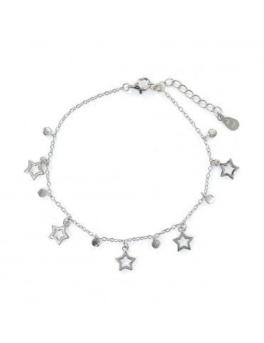 Pulsera plata estrellas 9108272