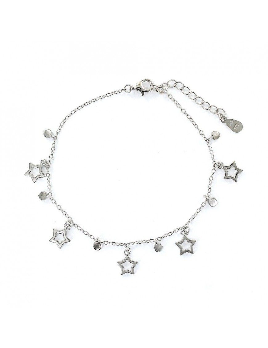 Pulsera plata estrellas 9108272