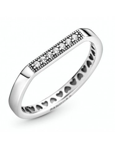 Anillo Pandora en plata de ley Barra Brillante 199041C01-54