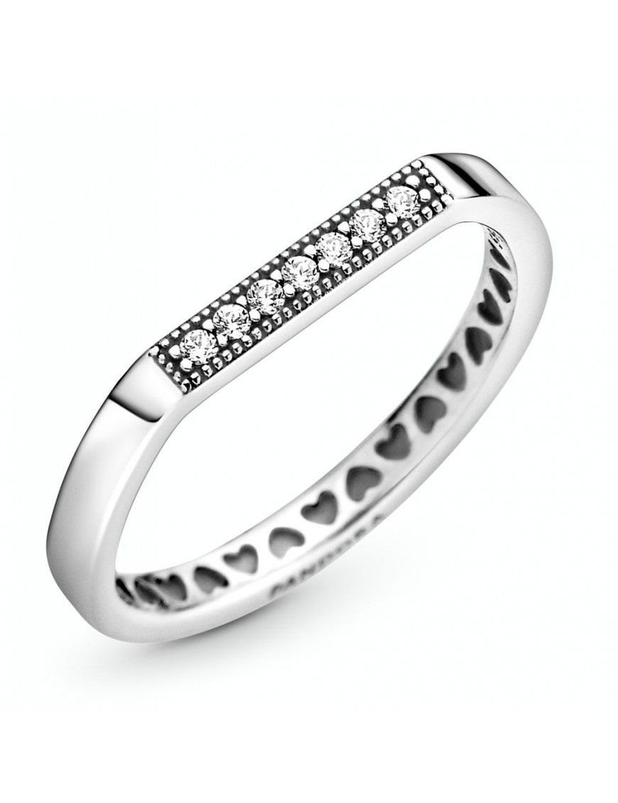 Anillo Pandora en plata de ley Barra Brillante 199041C01-54