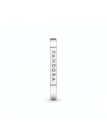 Anillo Pandora en plata de ley Barra Logo Pandora 199048C00-52