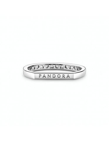 Anillo Pandora en plata de ley Barra Logo Pandora 199048C00-54