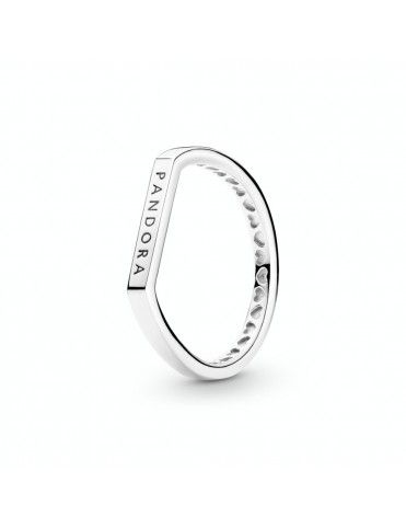 Anillo Pandora en plata de ley Barra Logo Pandora 199048C00-54