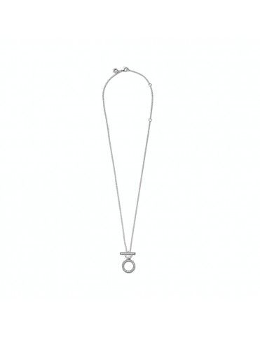 Collar Pandora en T en plata de ley Doble Aro 399039C01-45