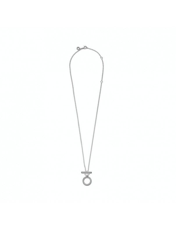Collar Pandora en T en plata de ley Doble Aro 399039C01-45