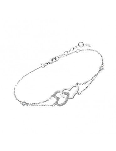 Pulsera Lotus Silver corazones LP1818-2/1