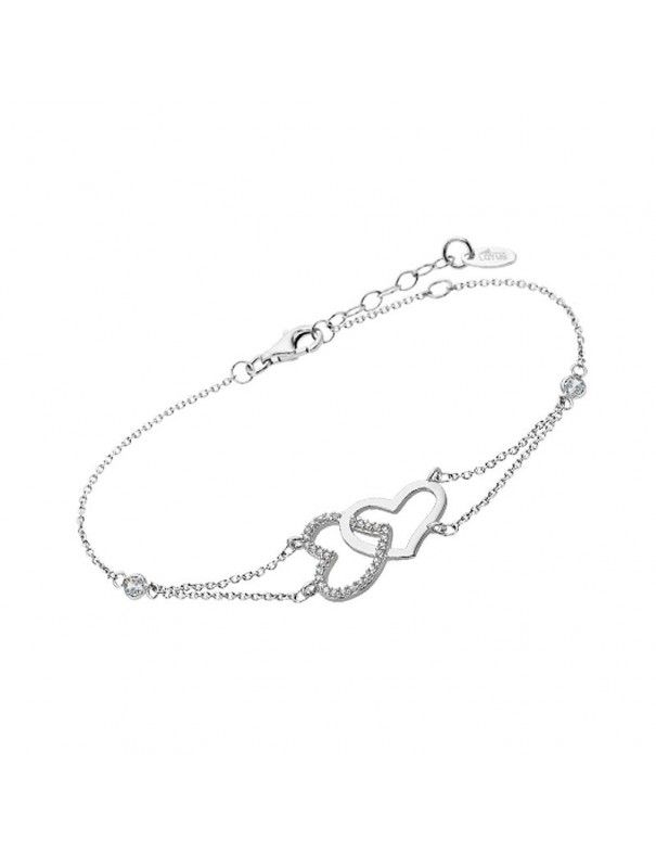 Pulsera Lotus Silver corazones LP1818-2/1