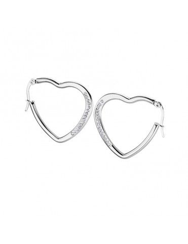 Pendientes Lotus Style aro corazón LS1954-4/1
