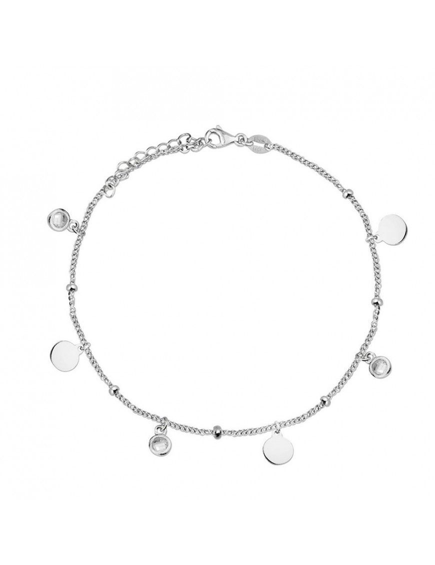 Pulsera de plata con colgantes 115364