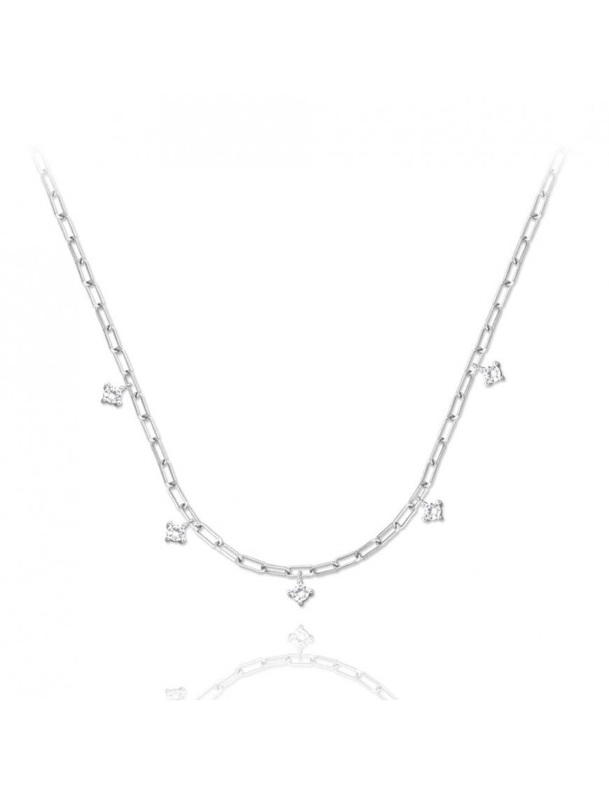 Collar de plata con circonitas 175064