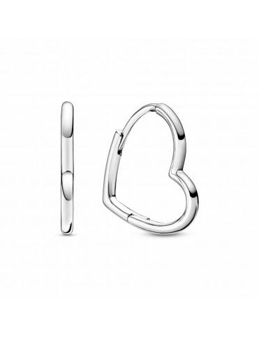 Pendientes Pandora Aro Corazón Asimétrico 298307C00