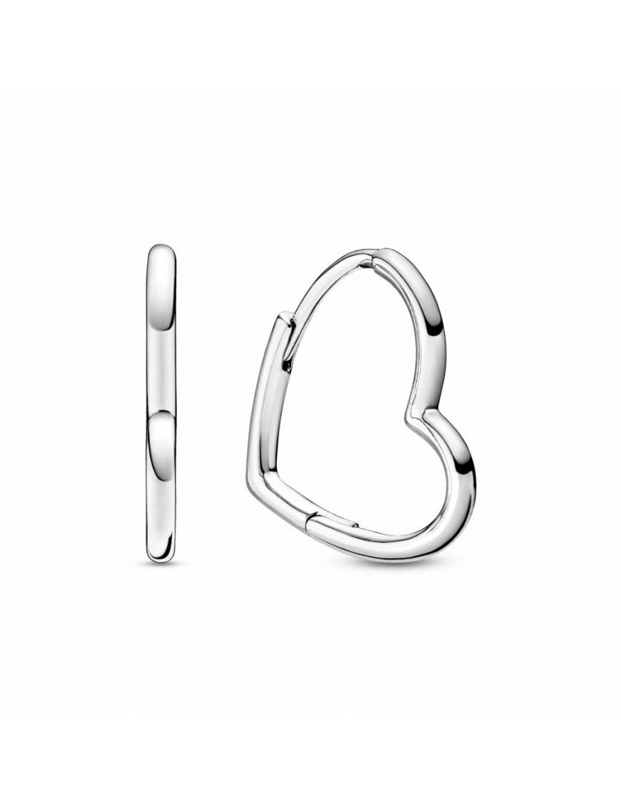 Pendientes Pandora Aro Corazón Asimétrico 298307C00