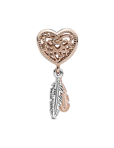 Charm Pandora Rose Atrapasueños Corazón y Plumas 789068C00