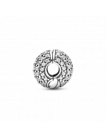 Clip Pandora Cadena de Serpiente en Pavé 799089C01