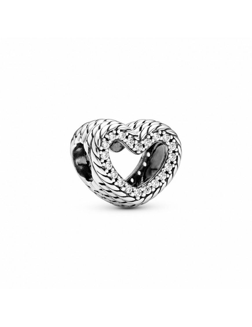 Charm Pandora Corazón filigrana Cadena de Serpiente 799100C01