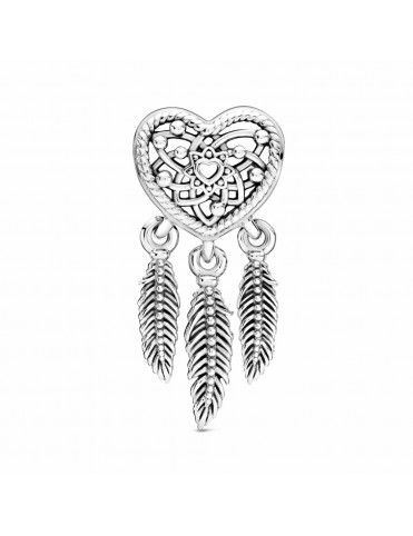Charm Pandora Atrapasueños Corazón filigrana y Plumas 799107C00