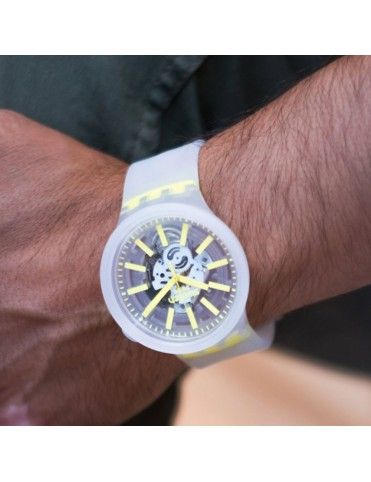 Reloj Swatch Yellow In Jelly unisex SO27E103