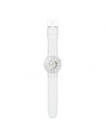 Reloj Swatch White In Jelly unisex SO27E106 (XL)