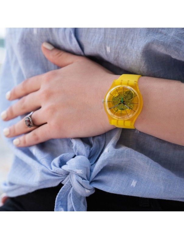 Reloj Swatch Bio Lemon unisex SUOJ108