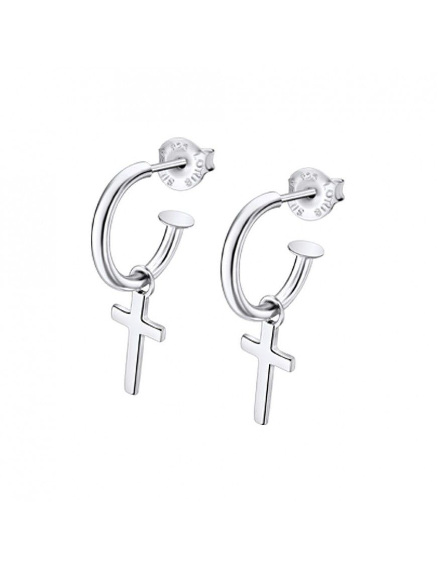 Pendientes Lotus Silver con cruz LP1223-4/5