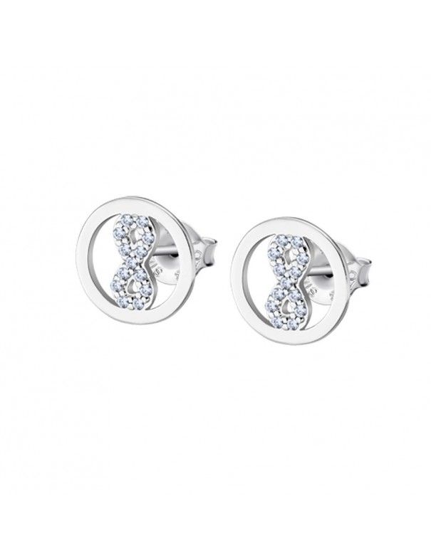 Pendientes Lotus Silver con infinito LP1768-4/3