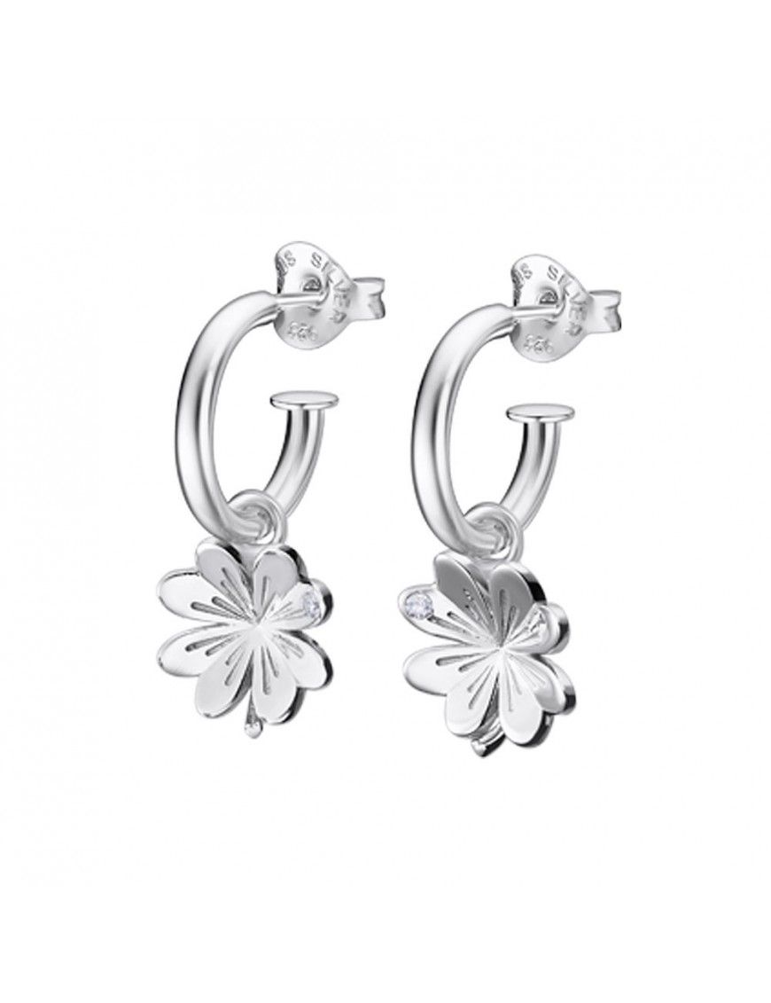 Pendientes Lotus Silver cuatrébol LP1994-4/3