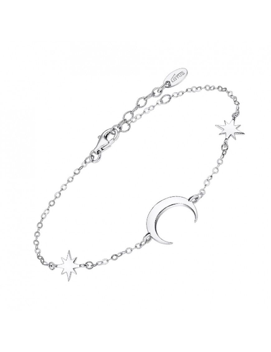 Pulsera Lotus Silver luna y estrella LP3021-2/1