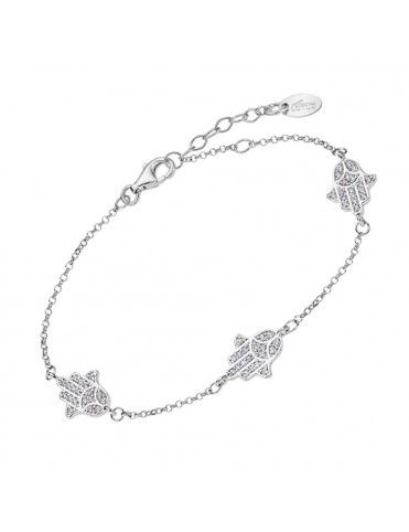 Pulsera Lotus Silver con mano de Fátima LP3031-2/1