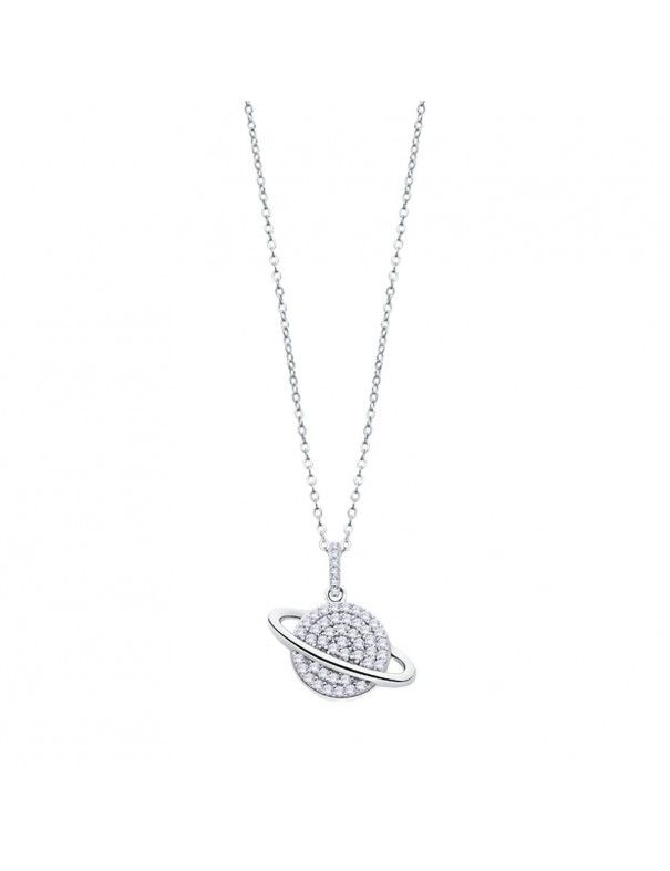 Collar Lotus Silver con planeta LP3071-1/1