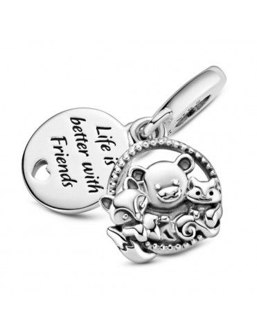 Charm Colgante Pandora Oso Zorro y Ardilla 799078C00