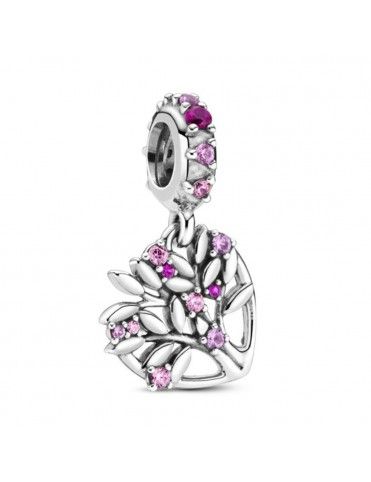 Charm Colgante Pandora Corazón Árbol de la Vida Rosa 799153C01