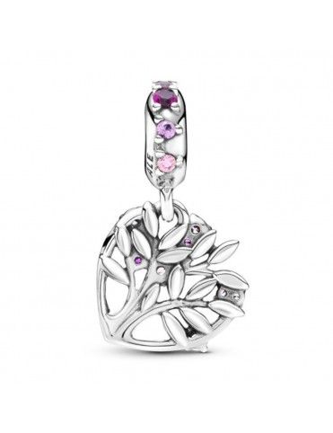 Charm Colgante Pandora Corazón Árbol de la Vida Rosa 799153C01