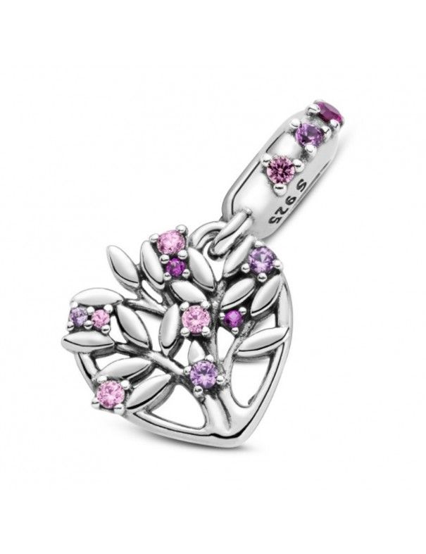 Charm Colgante Pandora Corazón Árbol de la Vida Rosa 799153C01