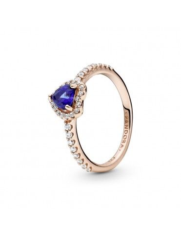 Anillo Pandora Rose Corazón Azul Brillante 188421C01-54